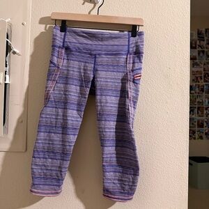 lululemon athletica Run: Top Speed Crop Patterned Leggings